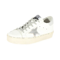 Golden Goose White Leather Hi Star