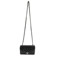 Chanel Black Patent Mini Rectangular Flap