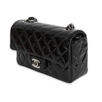 Chanel Black Patent Mini Rectangular Flap