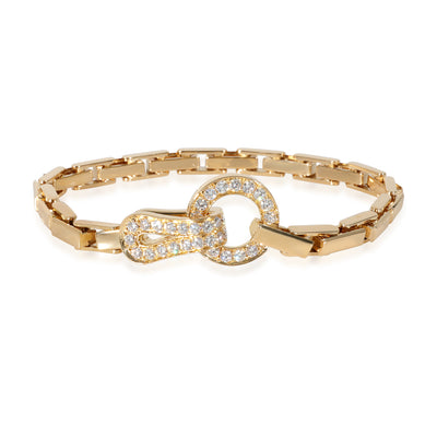 Cartier Agrafe Diamond Bracelet in 18k Yellow Gold 1.13 CTW