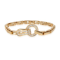 Cartier Agrafe Diamond Bracelet in 18k Yellow Gold 1.13 CTW