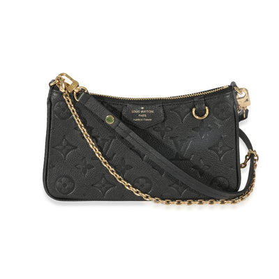 Louis Vuitton Black Empreinte Easy Pouch On Strap