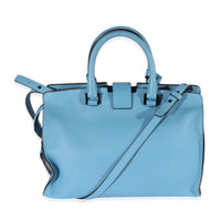 Saint Laurent Blue Leather Downtown Cabas Tote