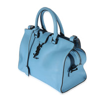 Saint Laurent Blue Leather Downtown Cabas Tote