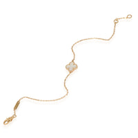 Van Cleef & Arpels Sweet Alhambra Mother Of Pearl Bracelet in 18k Yellow Gold