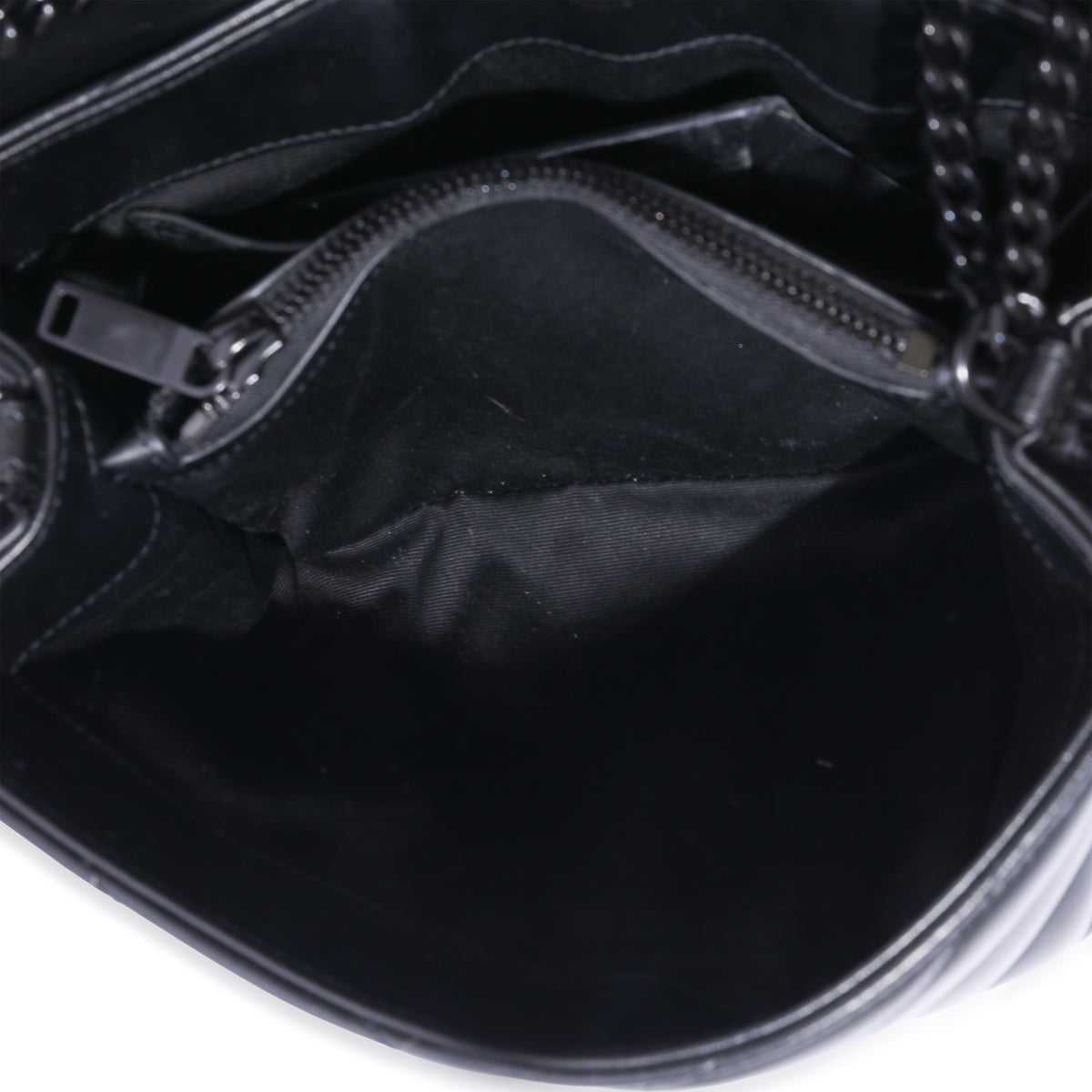 Saint Laurent Black Leather Small Loulou