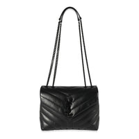 Saint Laurent Black Leather Small Loulou