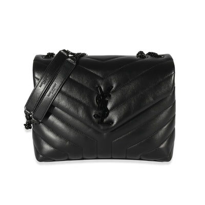 Saint Laurent Black Leather Small Loulou