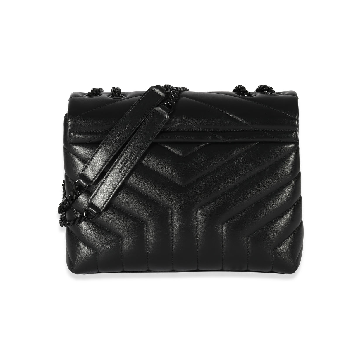 Saint Laurent Black Leather Small Loulou