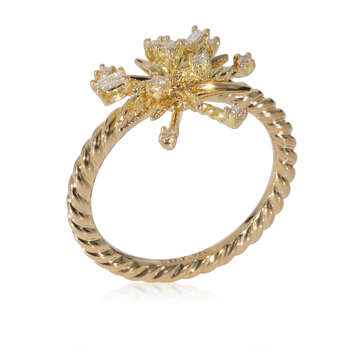 David Yurman Supernova Diamond Ring in 18k Yellow Gold 0.10 CTW ...