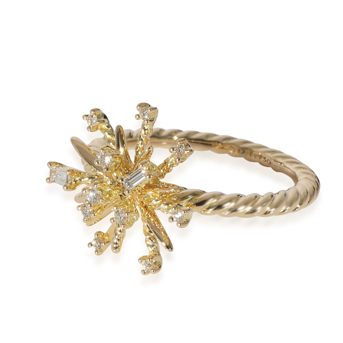David Yurman Supernova Diamond Ring in 18k Yellow Gold 0.10 CTW ...