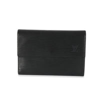 Louis Vuitton Black Epi Porte Tresor Wallet