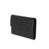 Louis Vuitton Black Epi Porte Tresor Wallet