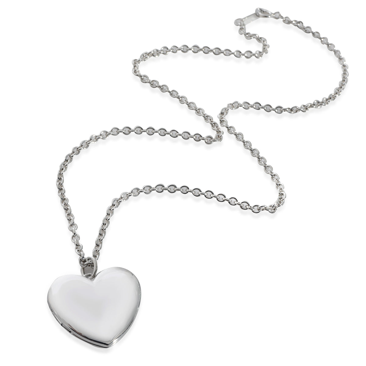 Tiffany & Co. Large Heart Locket in Sterling Silver