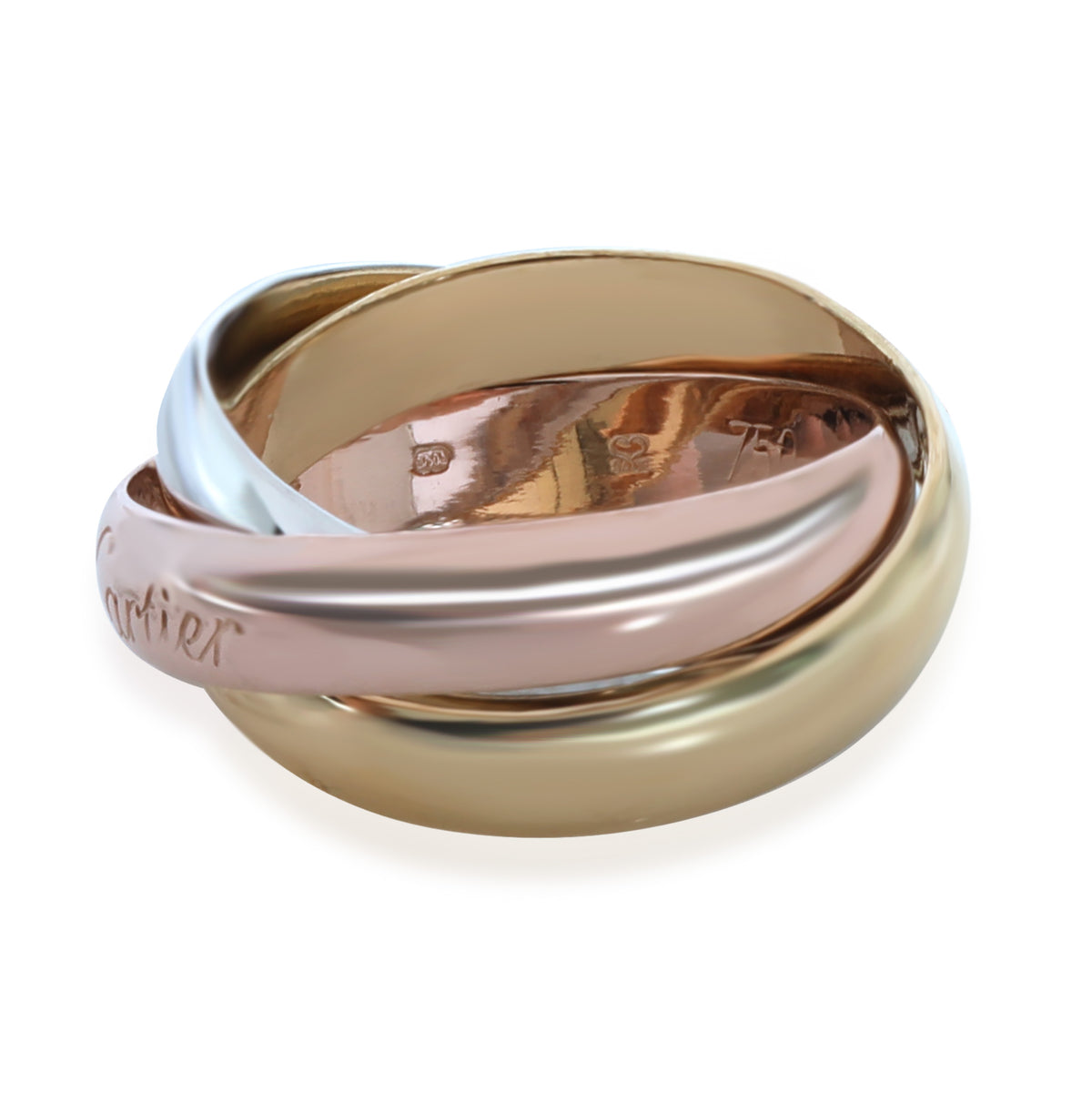 3 Ringe Cartier Trinity Ring in 18k 3 Tone Gold | myGemma | Item #129690