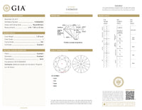 GIA Certified 1.30 Ct Round cut I VS2 Loose Diamond