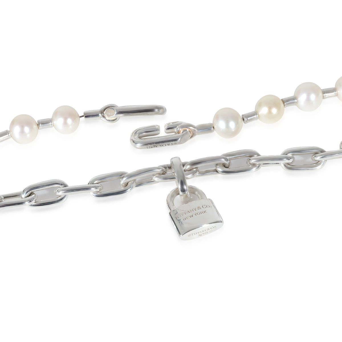 Tiffany Hardwear Pearl Lock Necklace