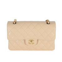 Chanel Beige Caviar Small Classic Double Flap