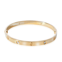 Cartier Love Diamond Bracelet in 18k Yellow Gold 0.42 CTW