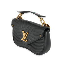 Louis Vuitton Black Leather New Wave Chain Bag MM