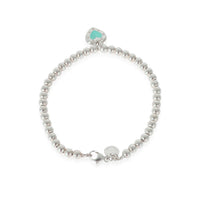 Tiffany & Co. Love Tiffany Blue Heart Tag Bead Bracelet in Sterling Silver