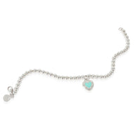 Tiffany & Co. Love Tiffany Blue Heart Tag Bead Bracelet in Sterling Silver