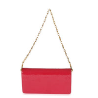 Louis Vuitton Pink Vernis Sarah Chain Clutch