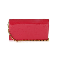 Louis Vuitton Pink Vernis Sarah Chain Clutch