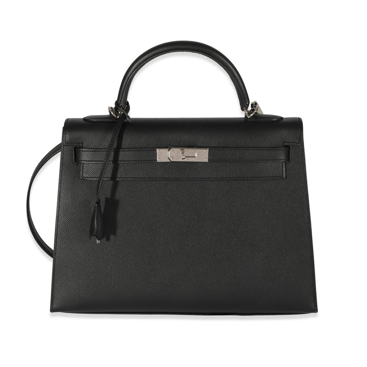 Hermes Black Epsom Kelly 32 PHW