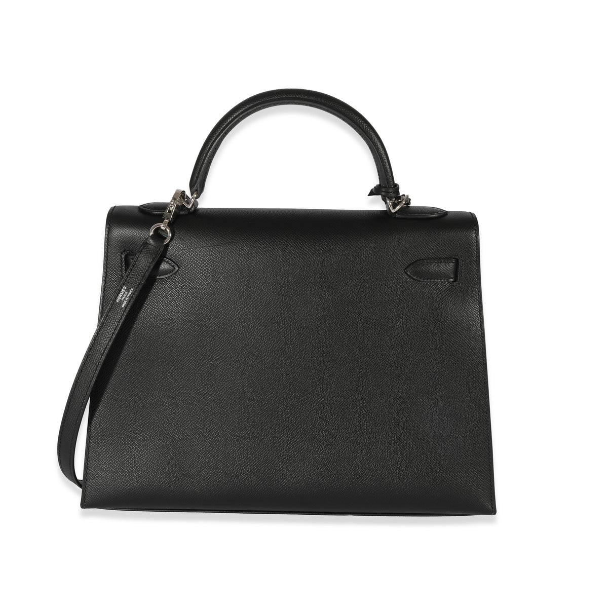 Hermes Black Epsom Kelly 32 PHW