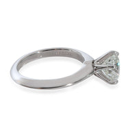 Tiffany & Co. Diamond Solitaire Engagement Ring in Platinum H VS1 1.34 CTW