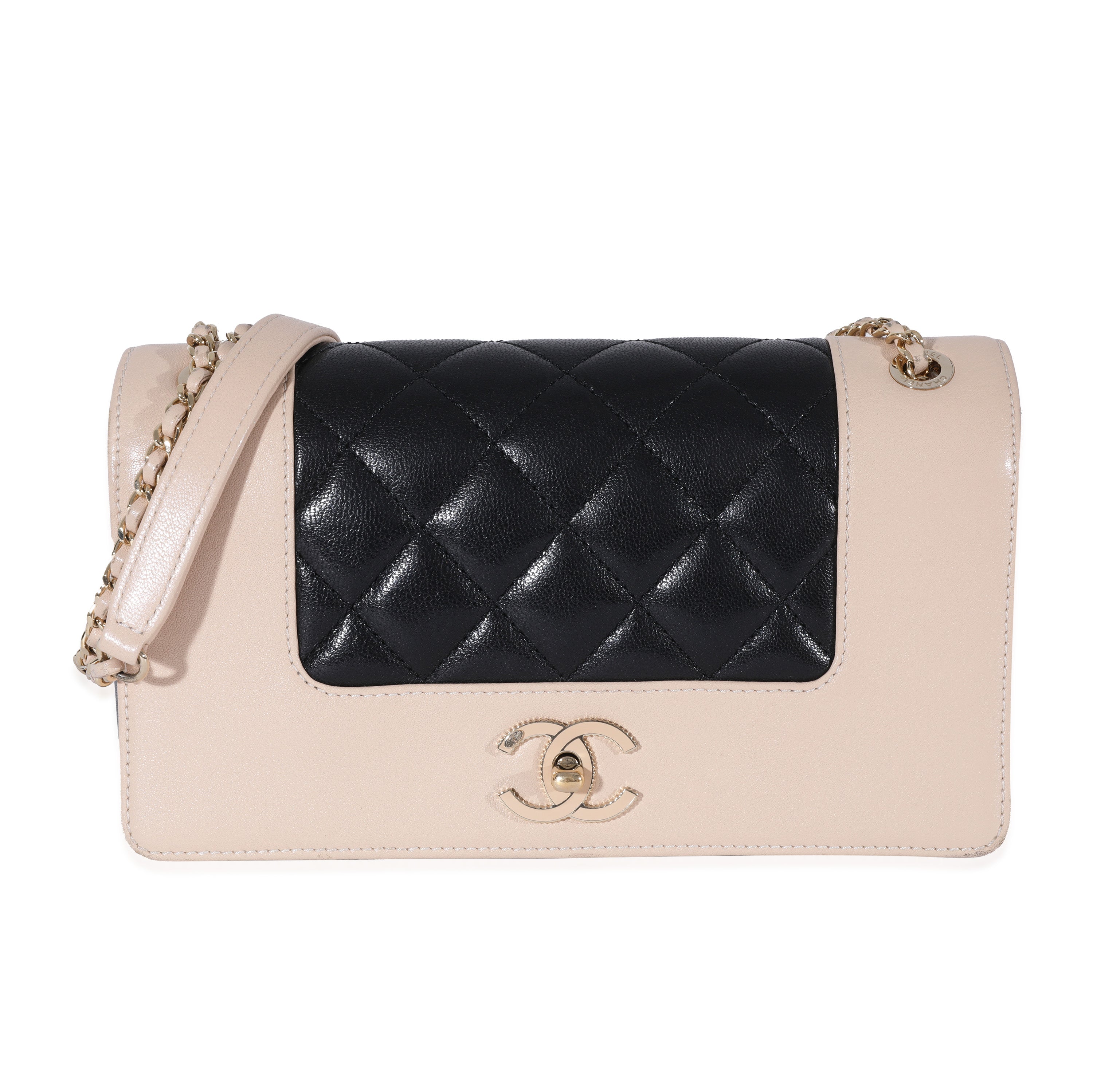 Chanel Bicolor Sheepskin Mademoiselle Vintage Flap Bag, myGemma