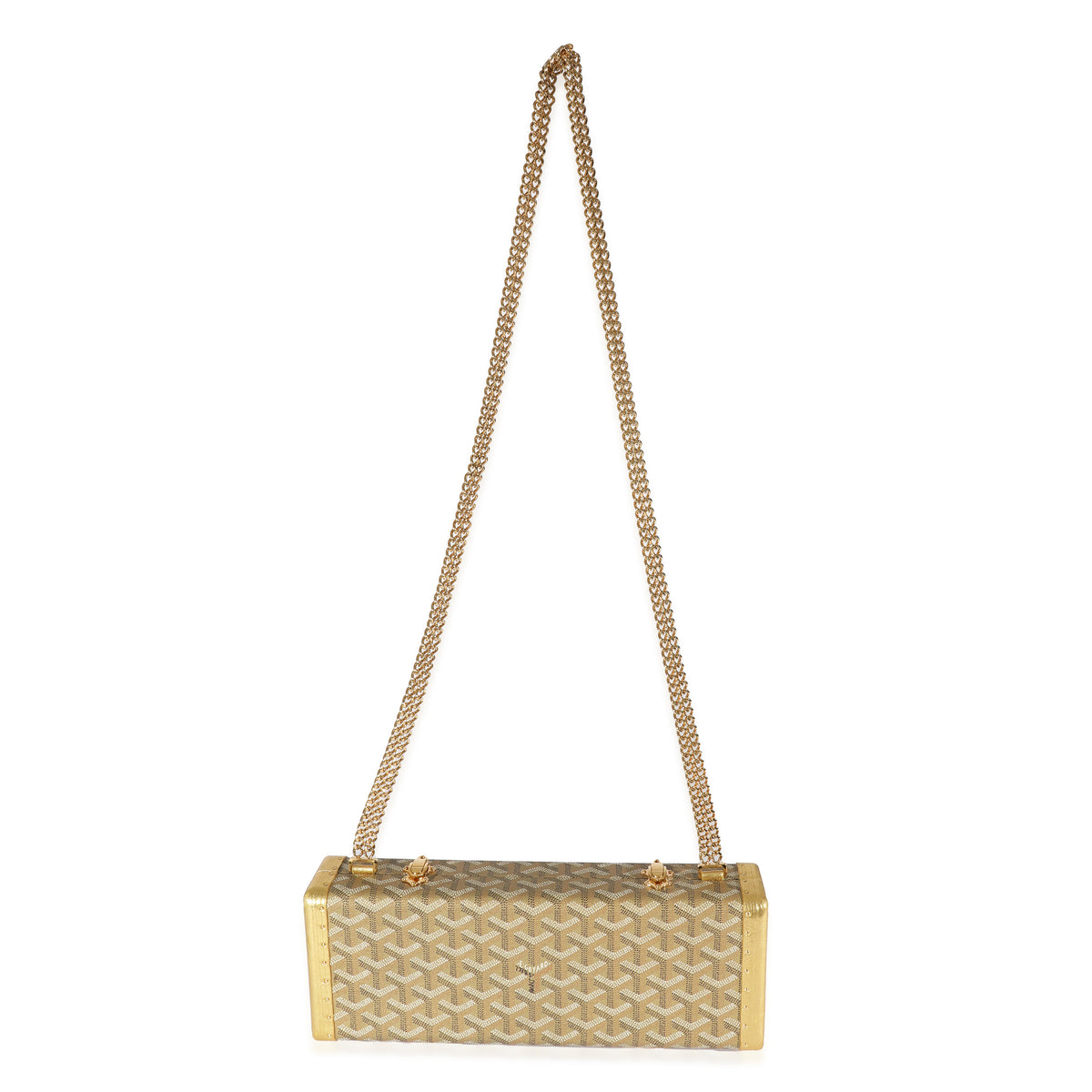Goyard Gold Goyardine Saint Honore Trunk Clutch myGemma Item