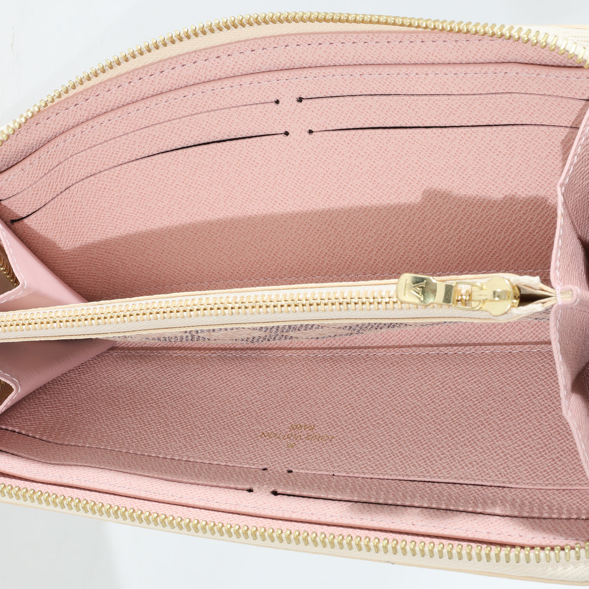 Louis Vuitton Damier Azur Zippy Wallet Rose Ballerine Pink Accessories  Auction