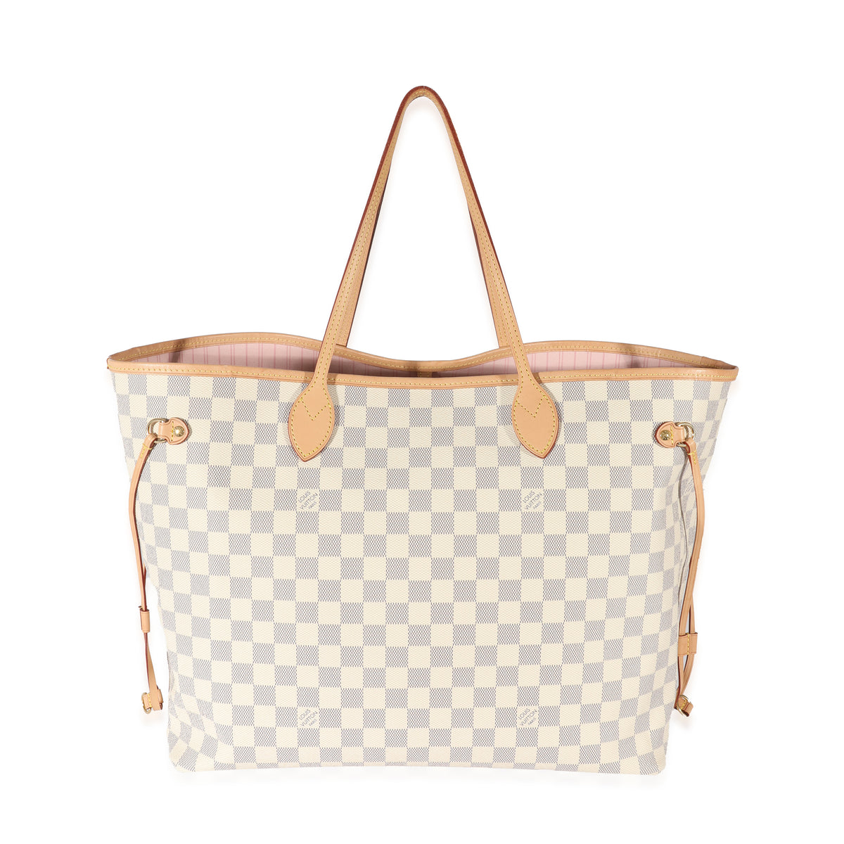 Louis Vuitton Zip Pochette Pouch Wristlet from Neverfull GM in Damier Azur  with Rose Ballerine Lining - SOLD