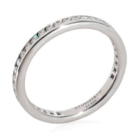 Tiffany & Co. 2mm Channel Set Eternity Band in Platinum 0.42 Ctw