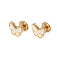 Van Cleef & Arpels Sweet Alhambra Butterfly Earrings in 18k Yellow Gold