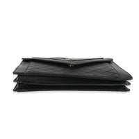 Saint Laurent Black Quilted Leather Medium Gaby