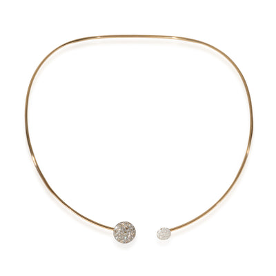 Pomellato Sabbia Diamond Choker Necklace in 18k Rose Gold 0.98 CTW