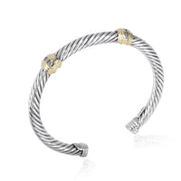 David Yurman Cable Classic Diamond Bracelet in 18k Yellow Gold/Sterling Silver