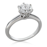 Tiffany & Co. Diamond Solitaire Engagement Ring in Platinum E VVS1 1.15 CT