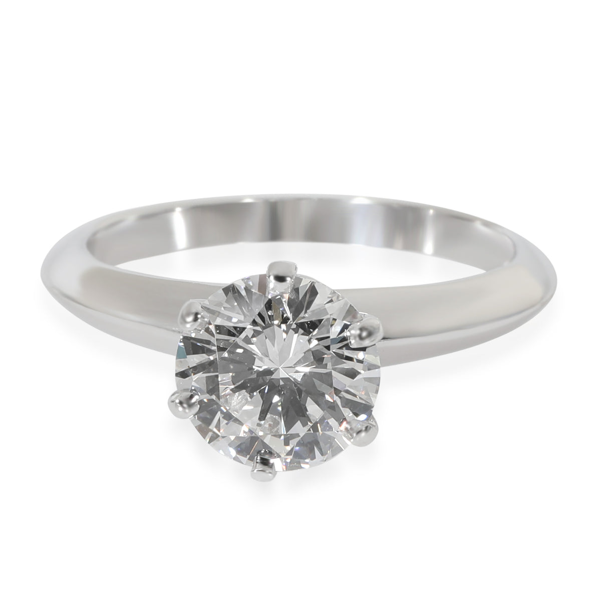 Tiffany & Co. Diamond Solitaire Engagement Ring in Platinum E VVS1 1.15 CT