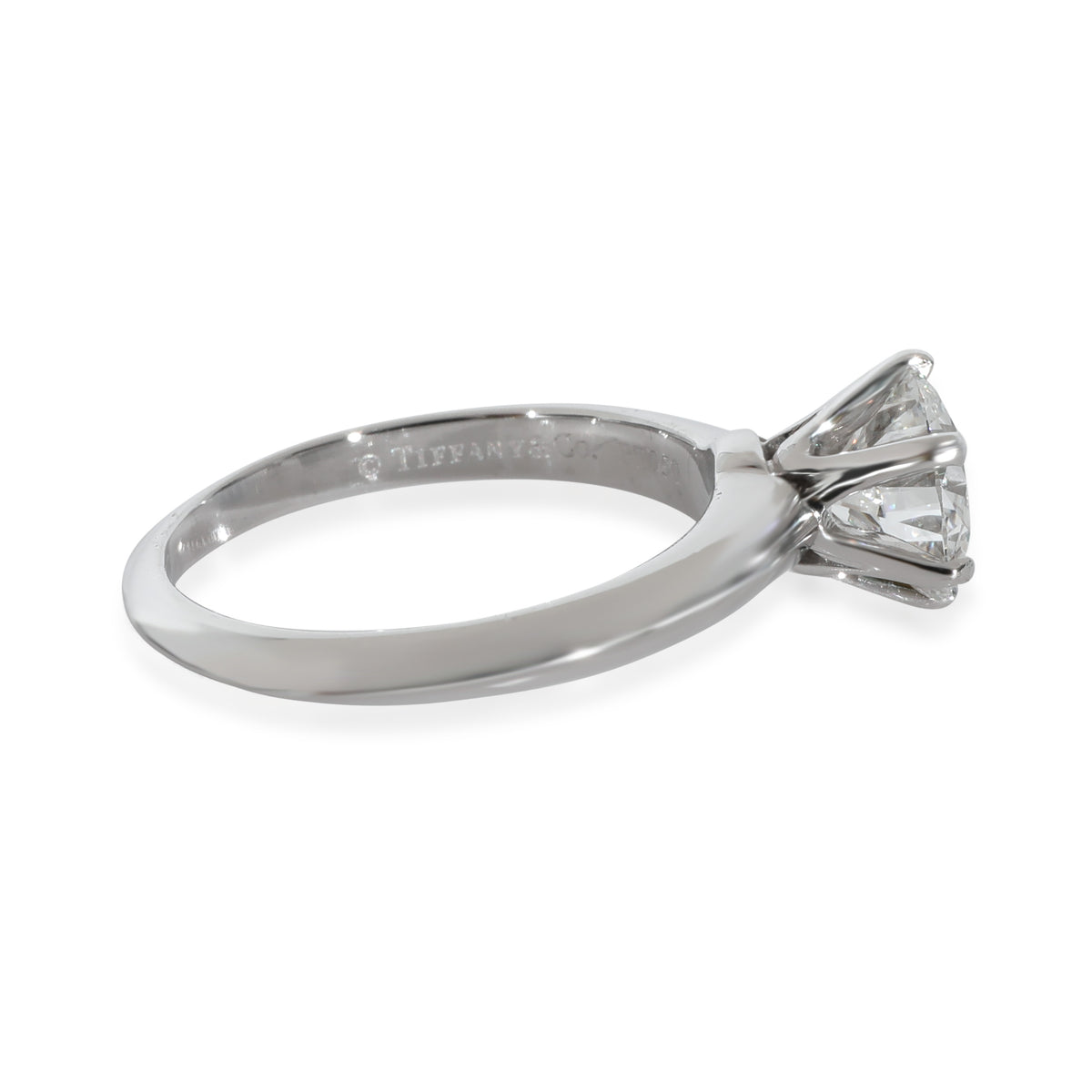 Tiffany & Co. Diamond Solitaire Engagement Ring in Platinum E VVS1 1.15 CT