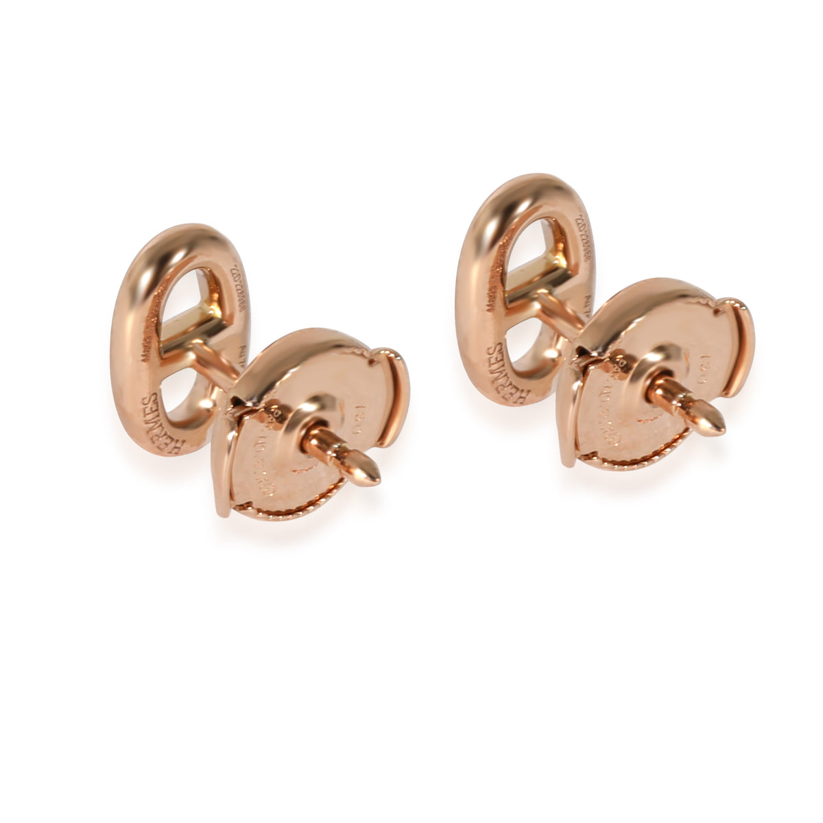 Hermès Chaine d'Ancre Very Small Model Earrings in 18k Rose Gold, myGemma, SG