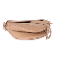 Christian Dior Beige Leather Ultramatte Saddle Bag