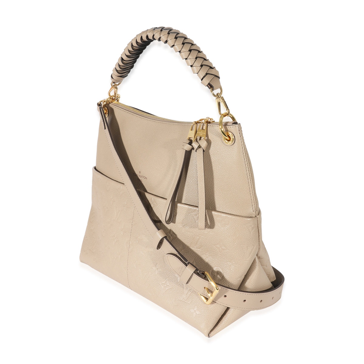 Louis Vuitton Maida Hobo Bag Monogram Empreinte Leather In Navy