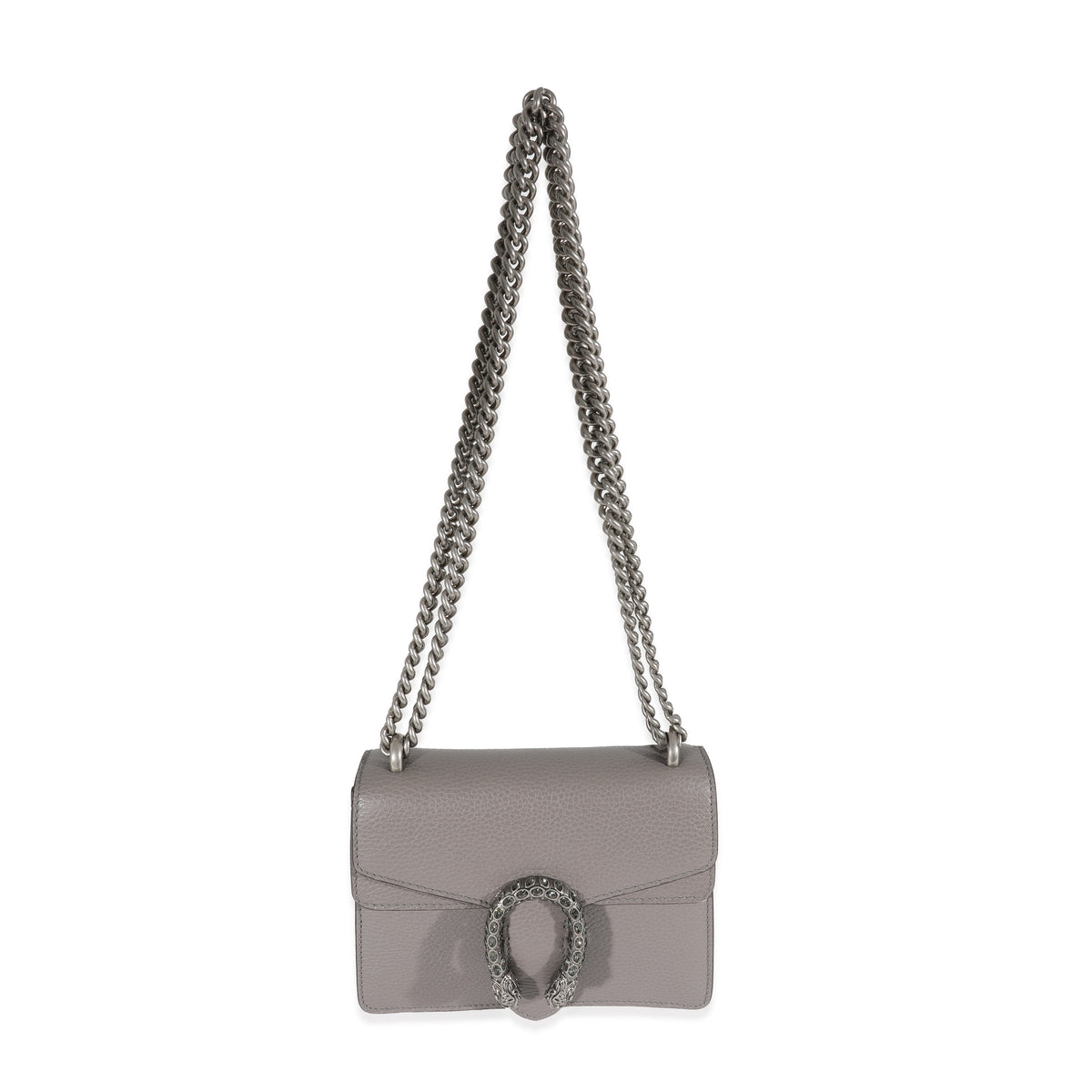 Gucci Grey Leather Mini Dionysus