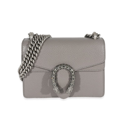 Gucci Grey Leather Mini Dionysus