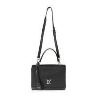 Louis Vuitton Black Leather LockMe II Bag