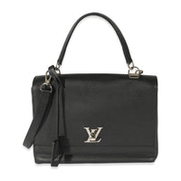 Louis Vuitton Black Leather LockMe II Bag